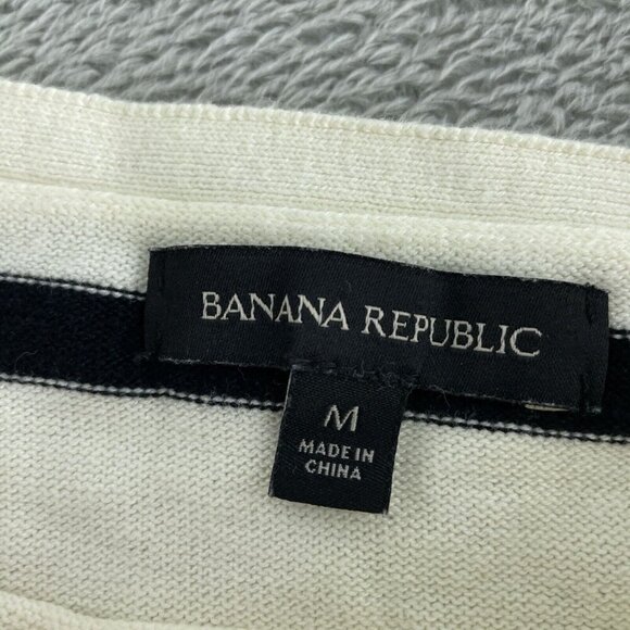 Banana Republic Womens Striped Sleeveless Knit Top Size M 5481 - Picture 3 of 7